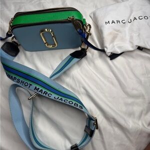 Marc Jacobs Blue and Green Crossbody Bag